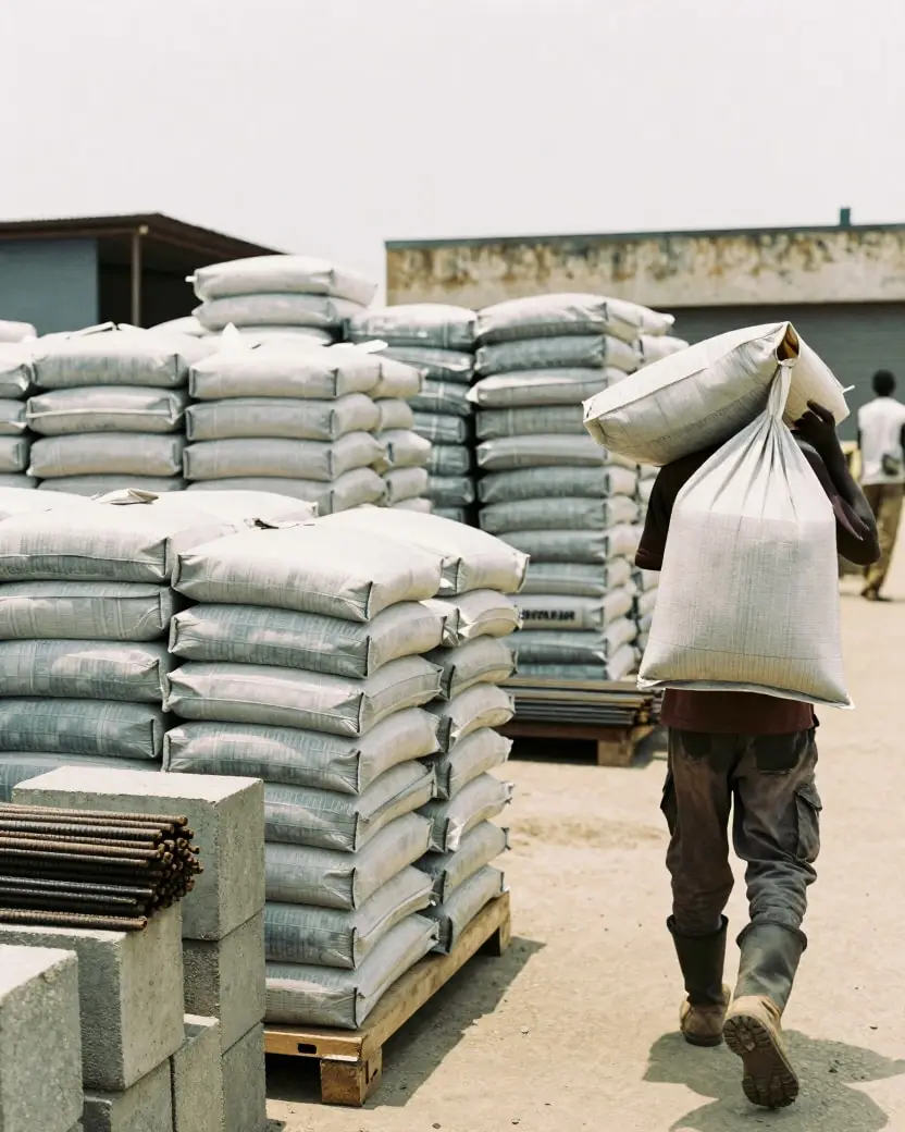 A building materials depot